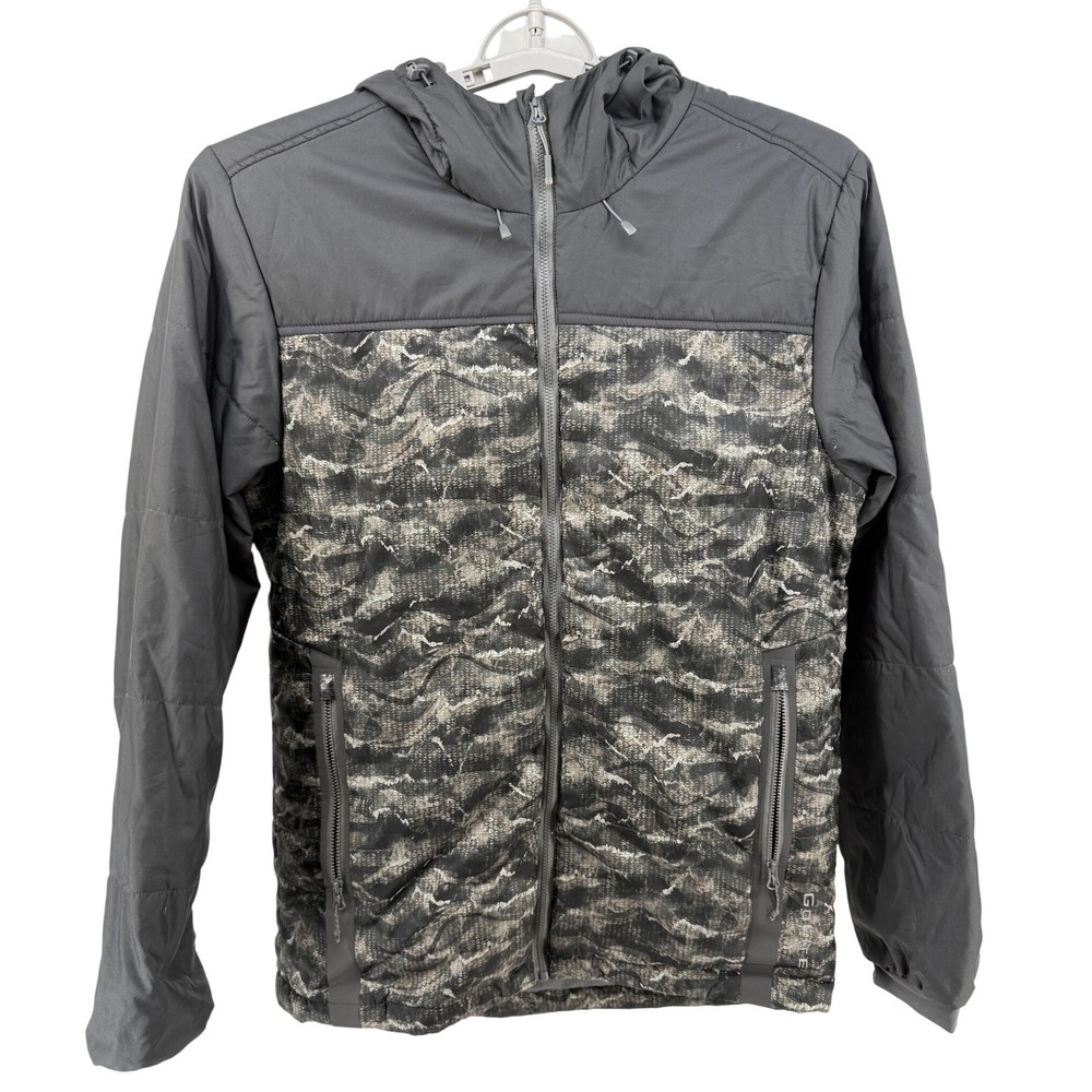 GoLite Mens Insulated Hooded Jacket Camo Print Full‎ Zip Puffer Medium